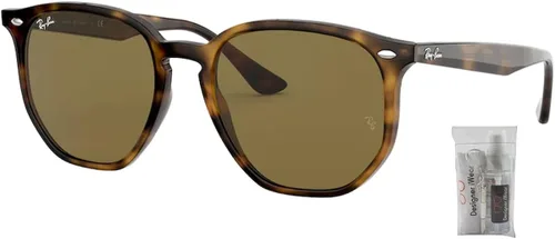 Vista 2 de Ray-Ban RB4306 - Gafas de sol irregulares para hombres y mujeres + paquete con kit de gafas de cortesía de diseñador iWear