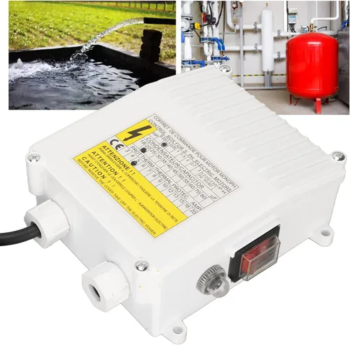 Vista 8 de Caja de control para bombas sumergibles y pozos profundos - Controlador externo (1.5KW, 50uf, 13A, enchufe de EE. UU., 110V)