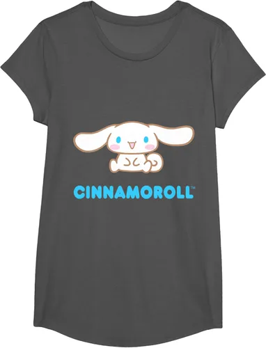 Vista 48 de Cinnamoroll Character Front and Back T-Shirt S Negro