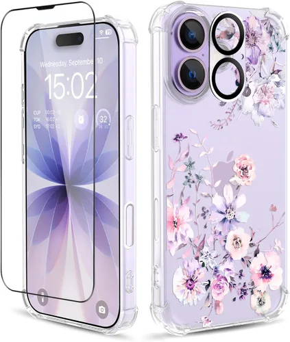 Vista 102 de Funda para iPhone 13 y iPhone 14 (6.1 pulgadas), funda protectora delgada de poliuretano termoplástico suave a prueba de golpes, bonito