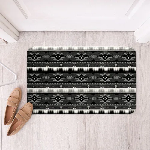 Vista 39 de Feelyou Aztec Bathroom Rugs Aztec Southwestern Printed Bath Mats for Bathroom Bohemian Bath Rugs for Shower Tub Cowboy Cowgirl Bathroom Accossories