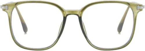 Vista 3 de Shiratori Square Blue Light Blocking Glasses for Women Men, Lightweight Frame Anti Eyestrain Computer Glasses Verde