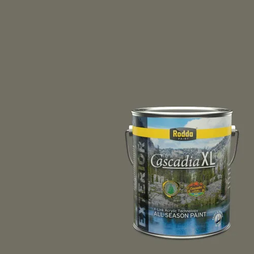 Vista 158 de Rodda Paint CASCADIA XL Pintura e imprimación satinada exterior en uno, cuarto de galón, pimienta de Jamaica