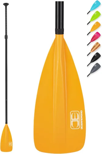 Vista 12 de OCEANBROAD SUP Paddle - Remo ajustable para kayak de paddleboard, eje de aleación de aluminio ajustable con cuchillas de nailon reforzado