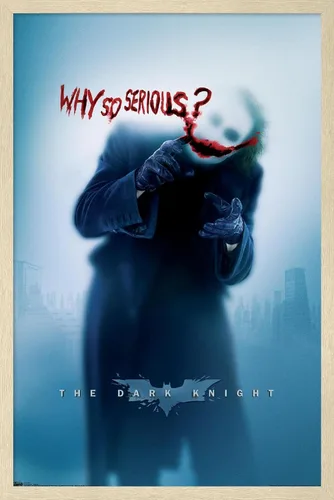 Vista 16 de Trends International DC Comics - Póster de pared de The Dark Knight - The Joker - Why So Serious, 14.725 x 22.375 pulgadas, versión enmarcada
