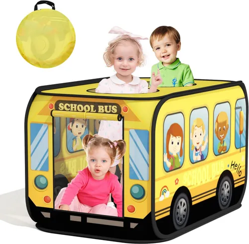 Vista 9 de KORIMEFA Tienda de campaña grande para camiones de bomberos para niños Rojo