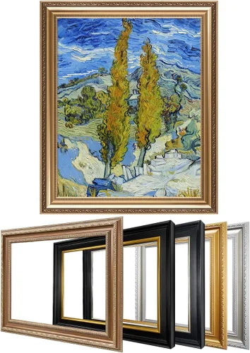 Vista 104 de IPIC - Campo de trigo con cuervos, reproducción artística de Vincent Van Gogh. Lienzo de giclée para decoración del hogar 10#F (20 x 16)