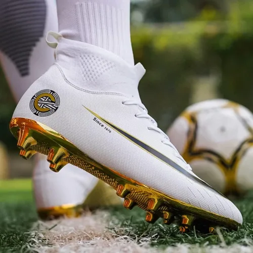 Vista 6 de Tacos de fútbol para hombre y mujer, TFFGAG, botas de fútbol de alta calidad, tenis deportivos para entrenamiento