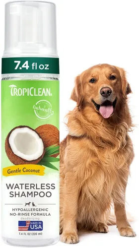 Vista 14 de TropiClean Champú sin enjuague sin agua para gatos Tratamiento para la caspa Champú seco hidratante para pieles secas Fabricado en EE. UU.