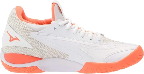 Vista 6 de Mizuno Zapatillas de tenis Wave Impulse All Court para mujer Coral blanco-ardiente