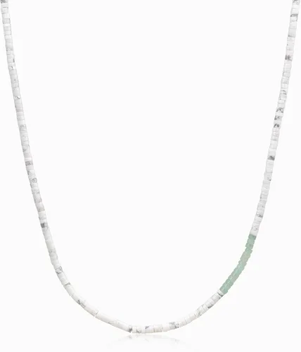 Vista 8 de COAI Collar de cuentas para hombre, collar de cristal Heishi para hombres de 20 a 26 pulgadas Lapislázuli