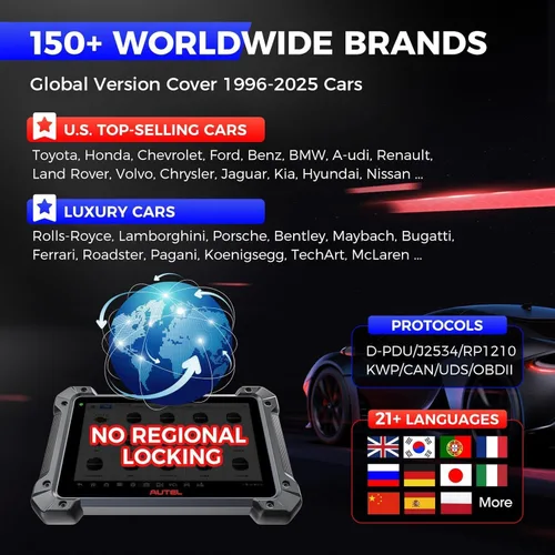 Vista 3 de Autel MaxiSYS MS909EV: 205 Igual que MS908S PRO II OBD2 Escáner de diagnóstico de coche, servicio de 38+, prueba activa, diagnóstico de todo