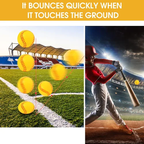 Vista 6 de Paquete de 20 mini pelotas de béisbol de espuma de 1.6 pulgadas, perfectas para practicar bateo y lanzar, mejorar tu precisión de bateo