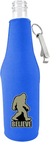 Vista 6 de Bigfoot Believe - Botella de cerveza con abridor (1, negro)