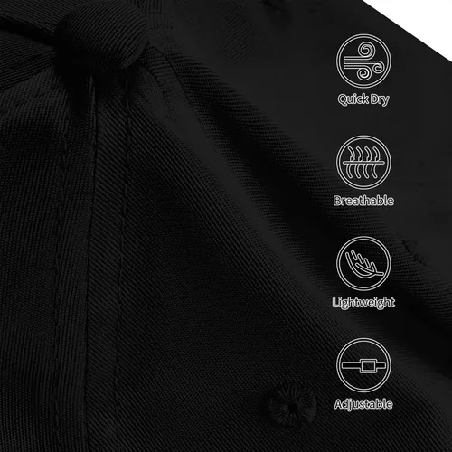 Vista 9 de Gorra de béisbol con escudo cubano para hombre y mujer, ajustable, clásica, color negro