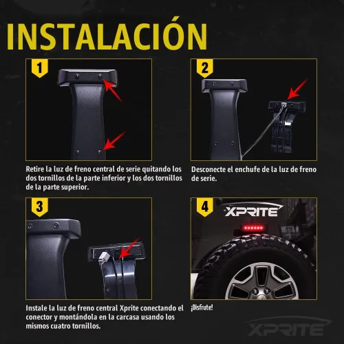 Vista 7 de VARIACIóN TL-JEEP-CLR-G1, transparente, (Clear Taillight + Smoke Brakelight)