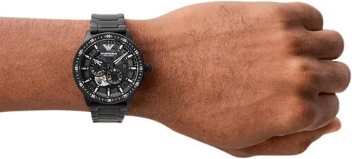 Vista 5 de Emporio Armani Mens Stainless Steel Watch with Chronograph or Three Hand Movement