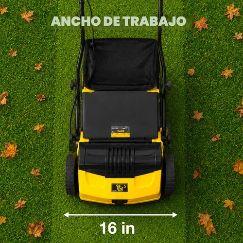 Vista 3 de Barredora de Césped Artificial de Roll & Comb, Peine Eléctrico con Cable para Césped Sintético, Ancho de Trabajo de 40.6 cm, Colector de Hojas