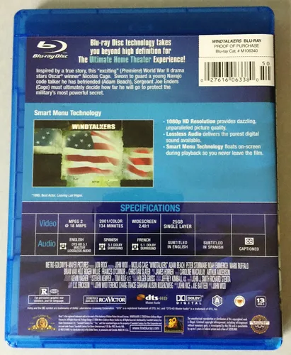 Vista 3 de Windtalkers Blu-ray