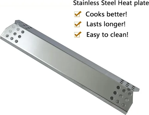 Vista 5 de Parts DP130 - Protector térmico de acero inoxidable de 14 9/16 x 3 3/8 pulgadas, repuesto para Sunbeam, Nexgrill, Grill Master, Charbroil, Kitchen