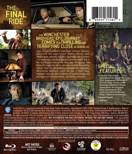 Vista 3 de Supernatural The Fifteenth and Final Season (BD) Blu-ray