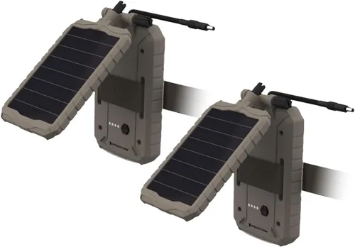 Vista 3 de Stealth CAM Paquete de batería solar Sol-Pak duradera, panel de energía solar de 12 V, batería recargable y cable aislante, compatible con todas