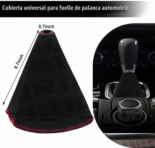 Vista 2 de Funda para Polvo de Palanca de Cambio de Coche, Funda para Botón de Cambio, Funda de Tela Hiper Fabricada para Palanca de Cambio Manual/Automática