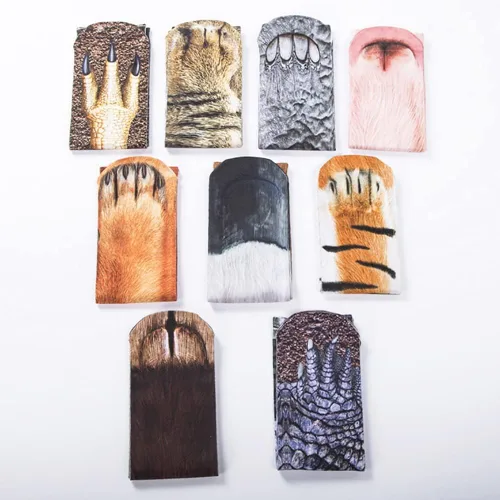 Vista 6 de xywlwoer Calcetines con diseño de pata de animal, divertidos regalos de Navidad para hombres, mujeres, adolescentes, niños, adultos, regalos de broma