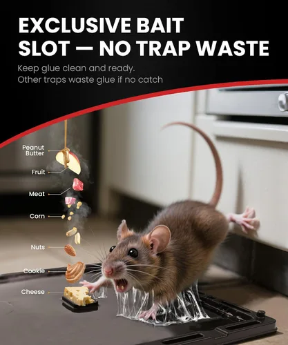 Vista 2 de Wowcatch Trampas adhesivas para ratones en interiores para el hogar