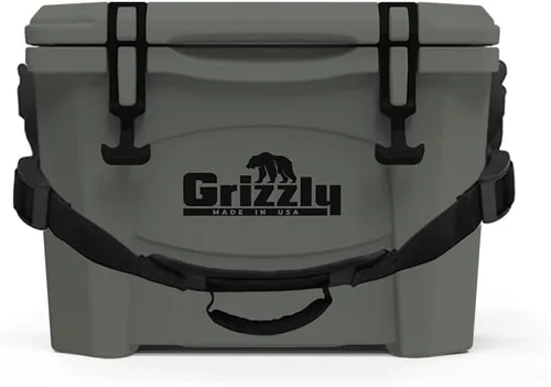 Vista 14 de Grizzly - Enfriador de 15 cuartos de galón Baúl de hielo duradero con aislamiento rotomoldeado Fabricado en Estados Unidos Garantía de por
