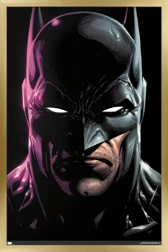 Vista 17 de Trends International DC Comics Batman - Póster de pared de retrato de 22.4 pulgadas de largo x 14.7 pulgadas, versión enmarcada en madera de granero