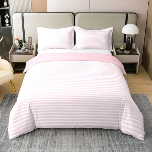 Vista 30 de Erosebridal Juego de ropa de cama de 100 % algodón a cuadros para niños y niñas, funda de edredón a cuadros, funda de edredón moderna geométrica