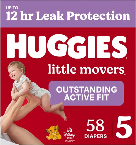 Vista 17 de Pañales Huggies tamaño 3, Little Movers para bebés, talla 3 (16-28 libras), 25 unidades, el empaque puede variar