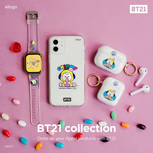 Vista 8 de elago Correa BT21 compatible con Apple Watch Series ULTRA/SE/9/8/7/6/SE/5/4/3/2/1 [producto oficial]