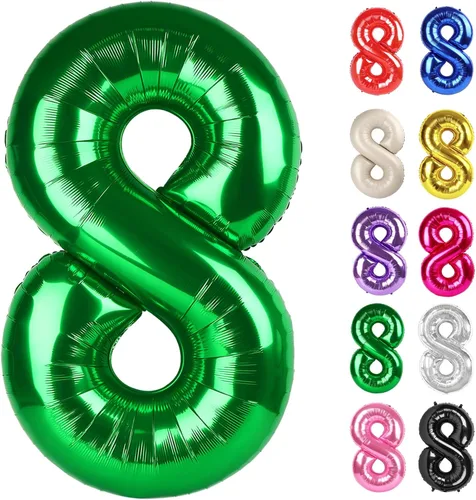 Vista 23 de Globo negro del número 0 de 40 pulgadas – globo número 0, decoraciones