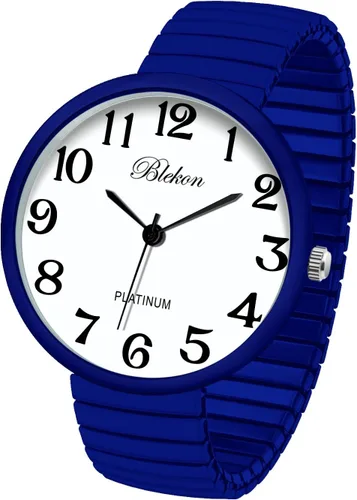 Vista 15 de Collections Nuevo Reloj de Moda con Correa Elástica de Tamaño Super Grande, Movimiento Japonés PC21J Aguamarina
