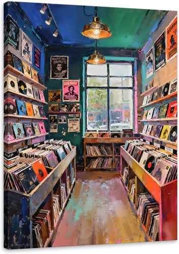 Vista 120 de Novatique Arte de Pared de Cinta de Casete Decoración de Sala de Música Póster Impreso Life Has No Rewind Casete Lienzo Arte de Pared Pósters