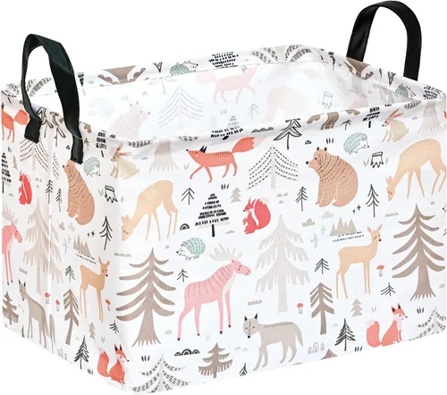 Vista 24 de Cesta Rectangular de Regalo, Cesta de Almacenamiento para Guardería, Cesto de Ropa Sucia, Caja de Almacenamiento y Contenedores para Ropa del Hogar