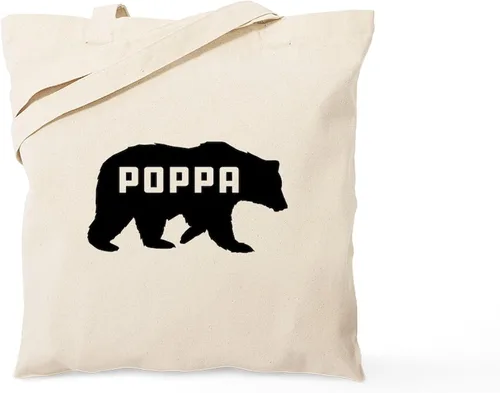 Vista 9 de CafePress B is for Bear Tote Bag Bolsa de asas de lona natural, bolsa de compras reutilizable