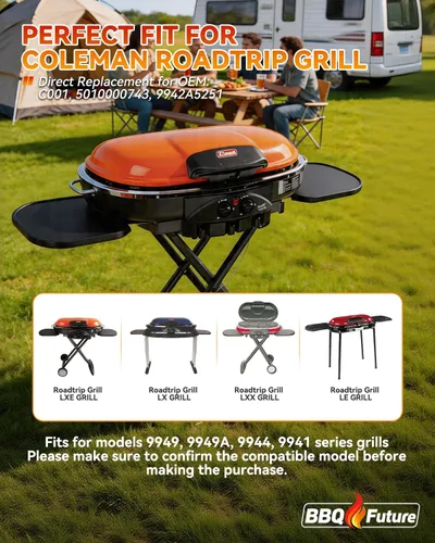 Vista 2 de Repuesto de regulador de parrilla para parrillas Coleman Roadtrip, regulador adaptador para Roadtrip LXE, LE, LX, LXX y 9949 Series y más piezas