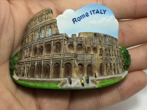 Vista 2 de Roma. Italia, recuerdo Tailandia 3d resina TOY imán de nevera