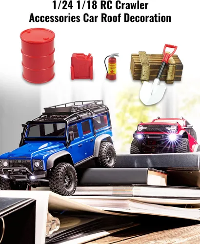 Vista 2 de 1/24 1/18 RC Crawler Accesorios para 1/18 TRX4M 1/24 Axial SCX24 (12 piezas naranja)