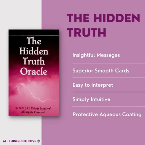Vista 6 de All Things Intuitive The Hidden Truth Oracle - Mensajes para relaciones en desafío, 54 tarjetas, Indie, Cartulina premium - Hecho en Estados Unidos