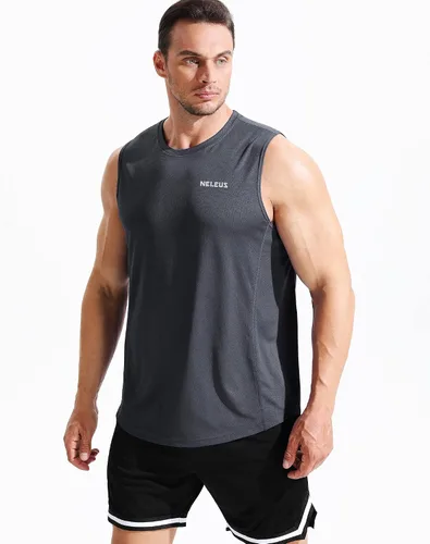 Vista 2 de NELEUS Camiseta sin mangas Dry Fit para hombre
