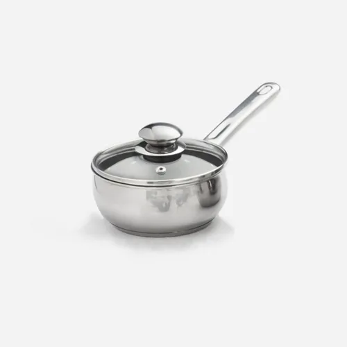Vista 2 de Juego de utensilios de cocina en forma de vientre de 18 piezas 18/10 con base encapsulada y revestimiento antiadherente