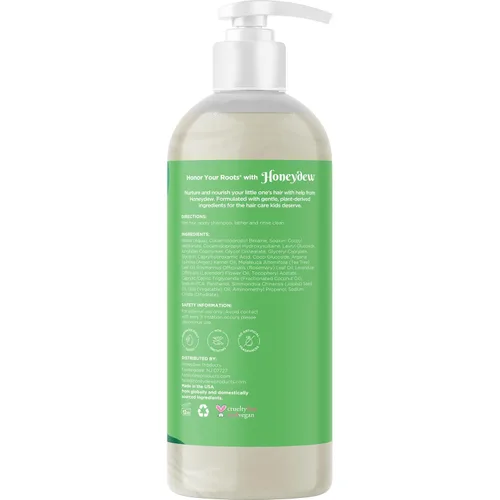 Vista 6 de HONEYDEW Champú limpiador para niños para cuero cabelludo seco, champú para el cuidado del cuero cabelludo escamoso seco para niños y removedor