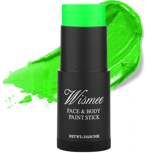Vista 22 de Palo de pintura facial blanca de payaso, cobertura completa, maquillaje de cuerpo blanco para Halloween, cosplay, bromista, zombi, vampiro
