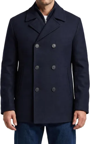Vista 10 de Nautica Peacoat de mezcla de lana para hombre 2-Caviar