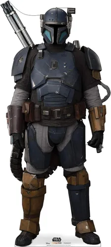 Vista 6 de Gráficos avanzados Star Wars: El mandalorian tamaño real cartón recorte Standups