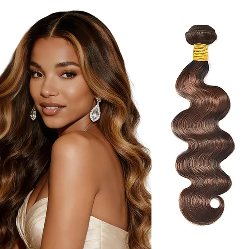Vista 31 de P1B/99J - Paquetes de cabello humano ondulado de 12 pulgadas P1B/99J Negro Mezclado Con Borgoña BD